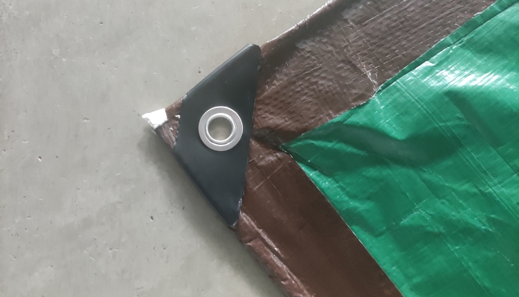 8'x10' 110GSM кафена зелена PE церада за заштита на капакот 8'x10' 110GSM кафена зелена PE церада за заштита на капакот