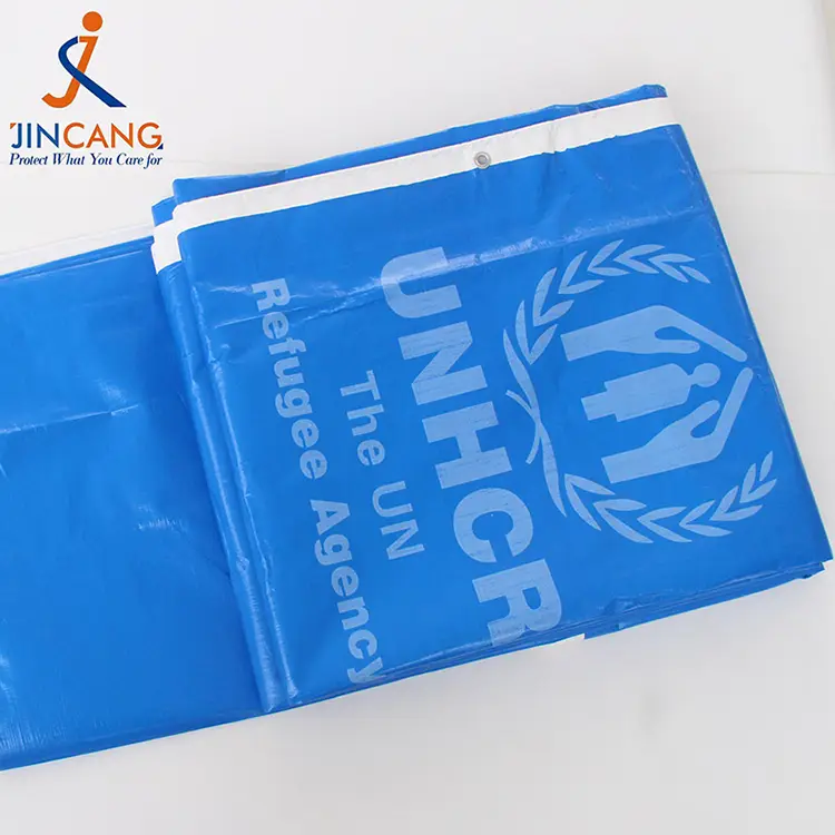 220g сино бело со печатено pe tarpaulin