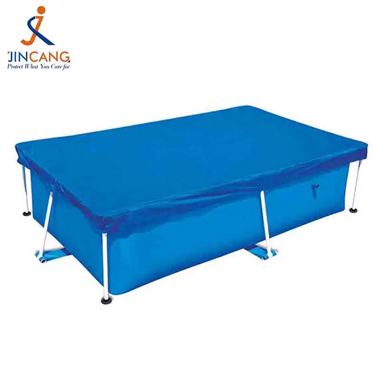 Сребрена сина покривка на базен